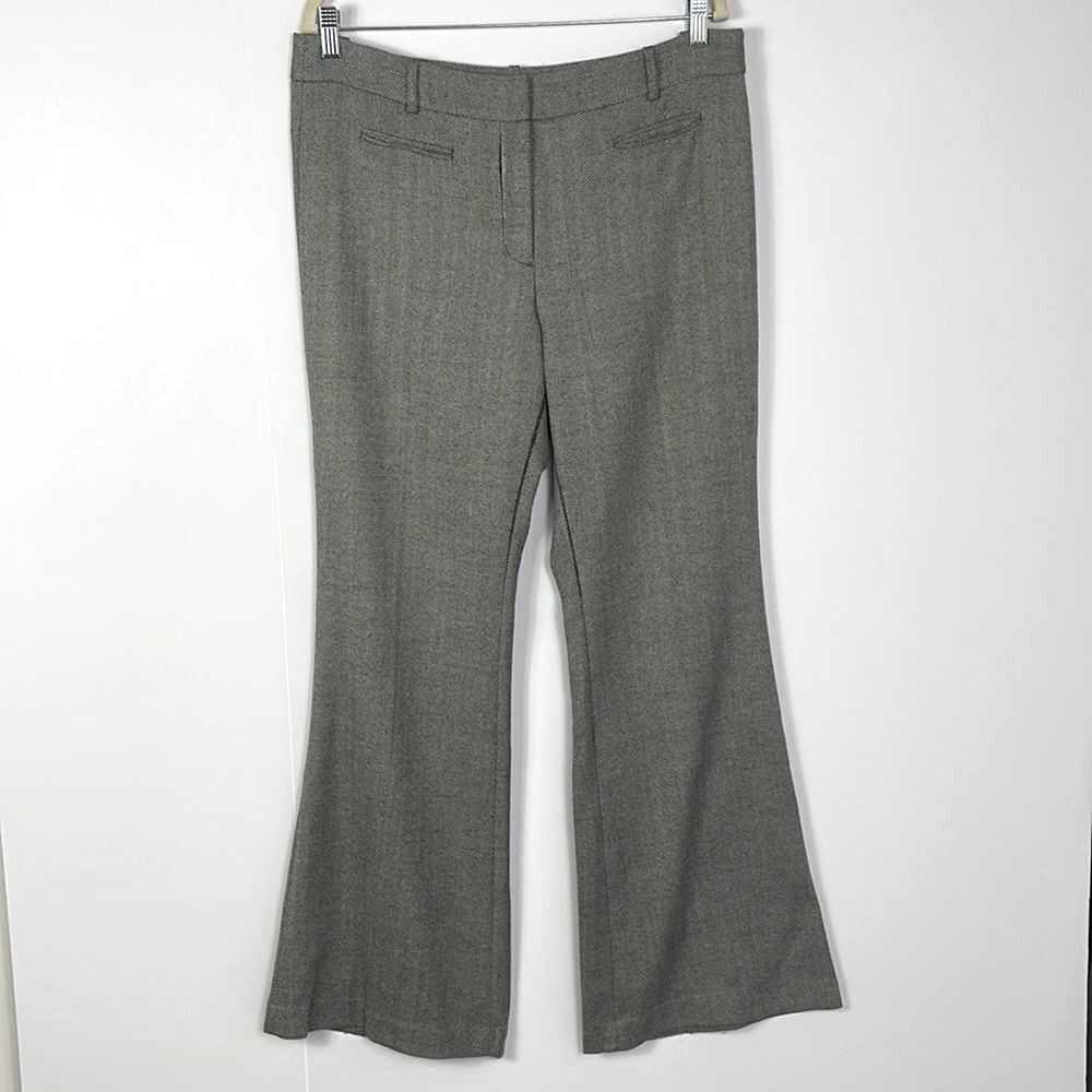 LOFT Kate Fit, Chevron Print Pants, Wool/Polyester Blend, Size 12